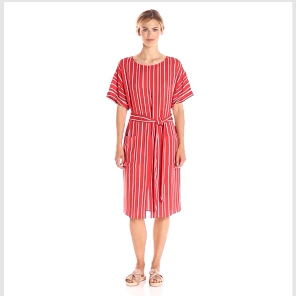 PARIS SUNDAY RELAXED STRIPED WAIST TIE DRESS ⭐️
